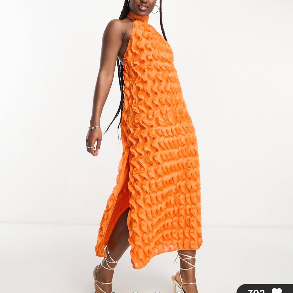 ASOS Orange Maxi Dress